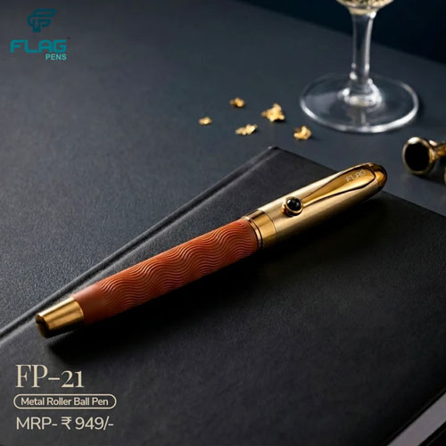 FLAG FP-21 Premium Metal Roller Writing Pen